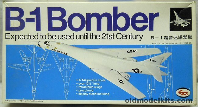 G-Mark 1/144 Rockwell B-1A 'Bone' - Strategic Bomber (ex-Entex), GP1001-800 plastic model kit
